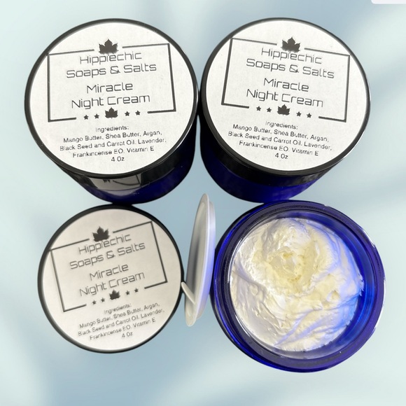 Hippiechic Soaps ans Salts Other - Miracle Night Cream - Blue